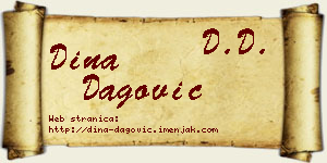 Dina Dagović vizit kartica